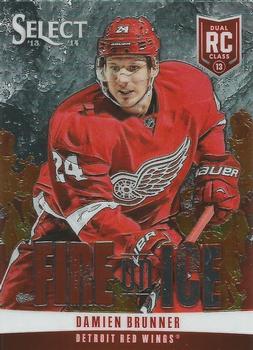 2013-14 Panini Select - Fire on Ice Rookies #FR-10 Damien Brunner Front