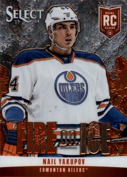 2013-14 Panini Select - Fire on Ice Rookies #FR-13 Nail Yakupov Front