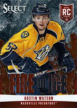 2013-14 Panini Select - Fire on Ice Rookies #FR-24 Austin Watson Front