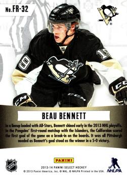 2013-14 Panini Select - Fire on Ice Rookies #FR-32 Beau Bennett Back