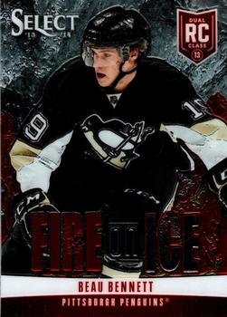 2013-14 Panini Select - Fire on Ice Rookies #FR-32 Beau Bennett Front
