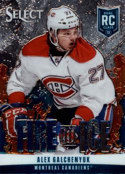 2013-14 Panini Select - Fire on Ice Rookies Blue #FR-20 Alex Galchenyuk Front