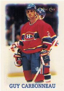1988-89 O-Pee-Chee Minis #4 Guy Carbonneau Front