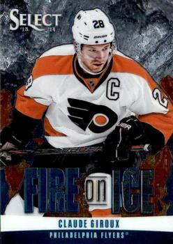 2013-14 Panini Select - Fire on Ice Stars Blue #FS-27 Claude Giroux Front