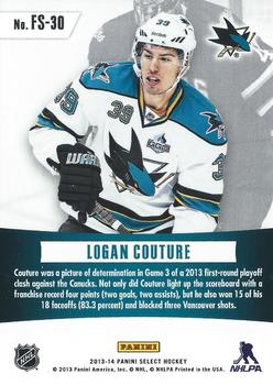 2013-14 Panini Select - Fire on Ice Stars Blue #FS-30 Logan Couture Back