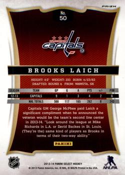 2013-14 Panini Select - Prizms #50 Brooks Laich Back