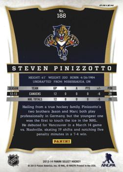 2013-14 Panini Select - Prizms #188 Steven Pinizzotto Back