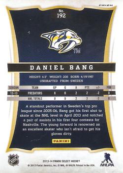 2013-14 Panini Select - Prizms #192 Daniel Bang Back