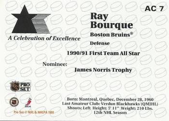1991-92 Pro Set - NHL Awards Special #AC7 Ray Bourque Back