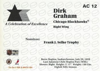1991-92 Pro Set - NHL Awards Special #AC12 Dirk Graham Back