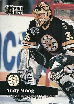 1991-92 Pro Set - Player of the Month #P5 Andy Moog Front