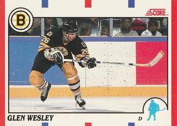 1990-91 Score Canadian #97 Glen Wesley Front