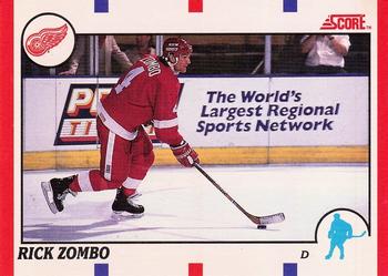 1990-91 Score Canadian #101 Rick Zombo Front