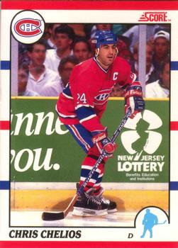 1990-91 Score Canadian #15 Chris Chelios Front