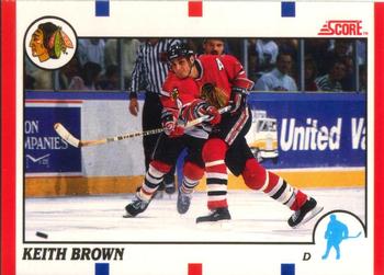 1990-91 Score Canadian #161 Keith Brown Front