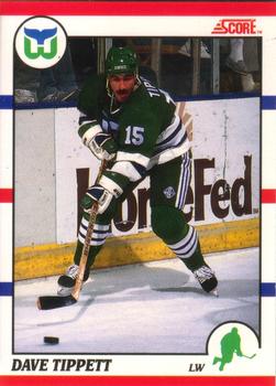 1990-91 Score Canadian #192 Dave Tippett Front