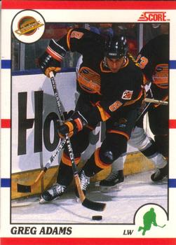 1990-91 Score Canadian #240 Greg Adams Front