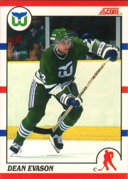 1990-91 Score Canadian #259 Dean Evason Front