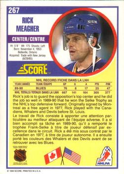 1990-91 Score Canadian #267 Rick Meagher Back