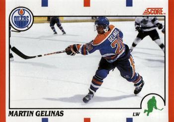 1990-91 Score Canadian #301 Martin Gelinas Front