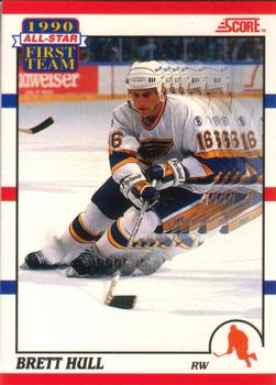 1990-91 Score Canadian #317 Brett Hull Front