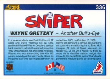 1990-91 Score Canadian #336 Wayne Gretzky Back