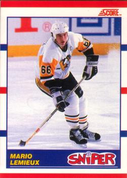 1990-91 Score Canadian #337 Mario Lemieux Front