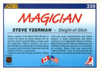 1990-91 Score Canadian #339 Steve Yzerman Back
