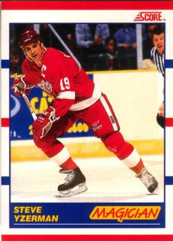 1990-91 Score Canadian #339 Steve Yzerman Front
