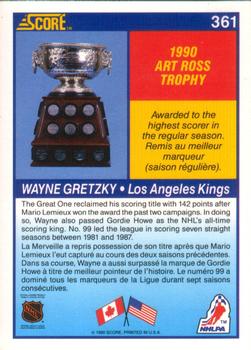 1990-91 Score Canadian #361 Wayne Gretzky Back
