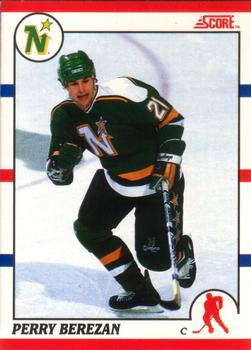 1990-91 Score Canadian #379 Perry Berezan Front