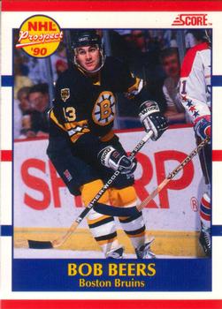 1990-91 Score Canadian #385 Bob Beers Front