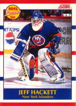 1990-91 Score Canadian #388 Jeff Hackett Front