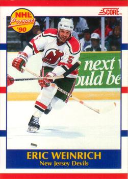 1990-91 Score Canadian #389 Eric Weinrich Front