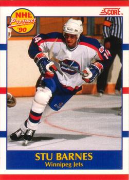 1990-91 Score Canadian #391 Stu Barnes Front
