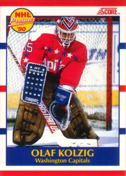 1990-91 Score Canadian #392 Olaf Kolzig Front