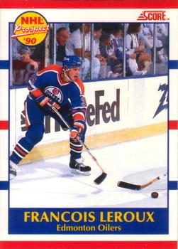 1990-91 Score Canadian #393 Francois Leroux Front
