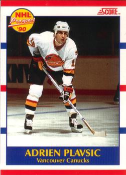 1990-91 Score Canadian #394 Adrien Plavsic Front