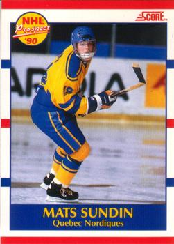 1990-91 Score Canadian #398 Mats Sundin Front