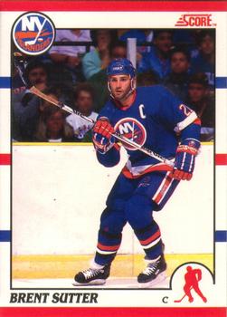 1990-91 Score Canadian #39 Brent Sutter Front