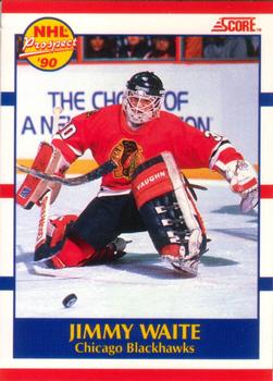 1990-91 Score Canadian #407 Jimmy Waite Front