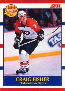 1990-91 Score Canadian #412 Craig Fisher Front