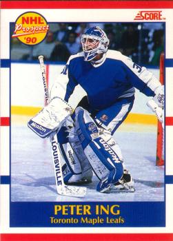 1990-91 Score Canadian #414 Peter Ing Front