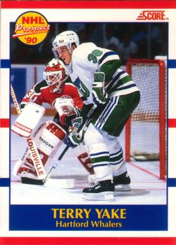 1990-91 Score Canadian #419 Terry Yake Front