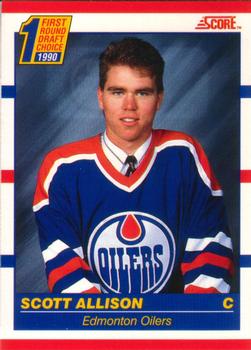 1990-91 Score Canadian #424 Scott Allison Front