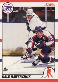 1990-91 Score Canadian #50 Dale Hawerchuk Front