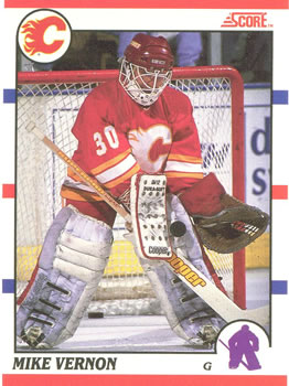 1990-91 Score Canadian #52 Mike Vernon Front