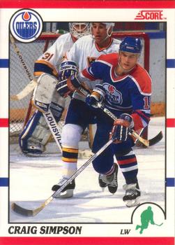 1990-91 Score Canadian #58 Craig Simpson Front