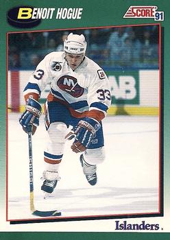1991-92 Score Rookie and Traded #108T Benoit Hogue Front