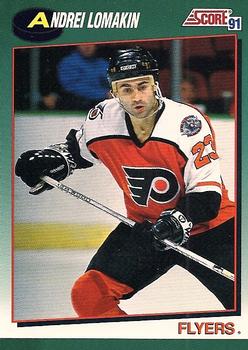 1991-92 Score Rookie and Traded #110T Andrei Lomakin Front